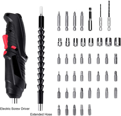 Metal Electric Screwdriver with 47 pcs Screwdriver Bit Set