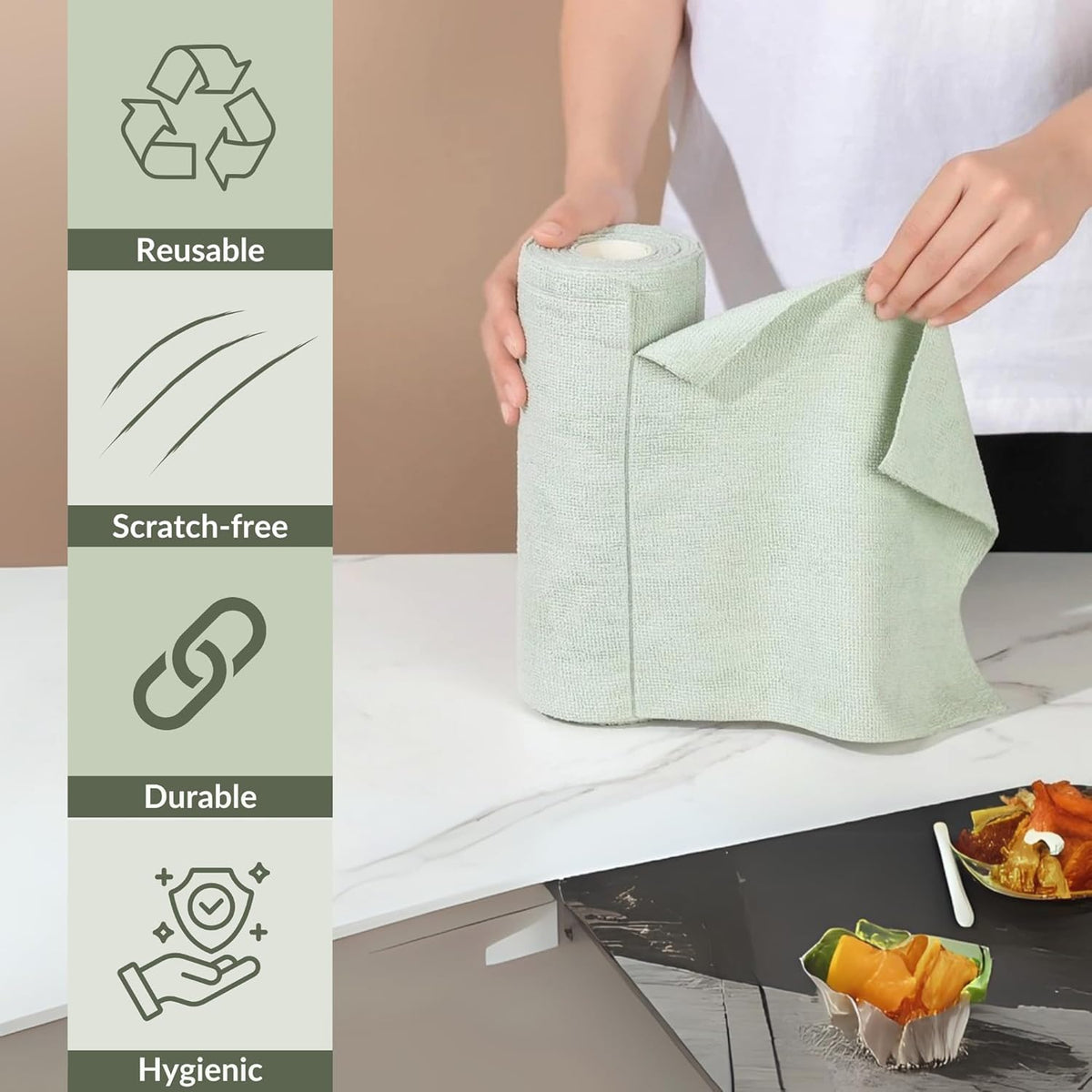Microfiber Cleaning Cloth (25 Sheets)
