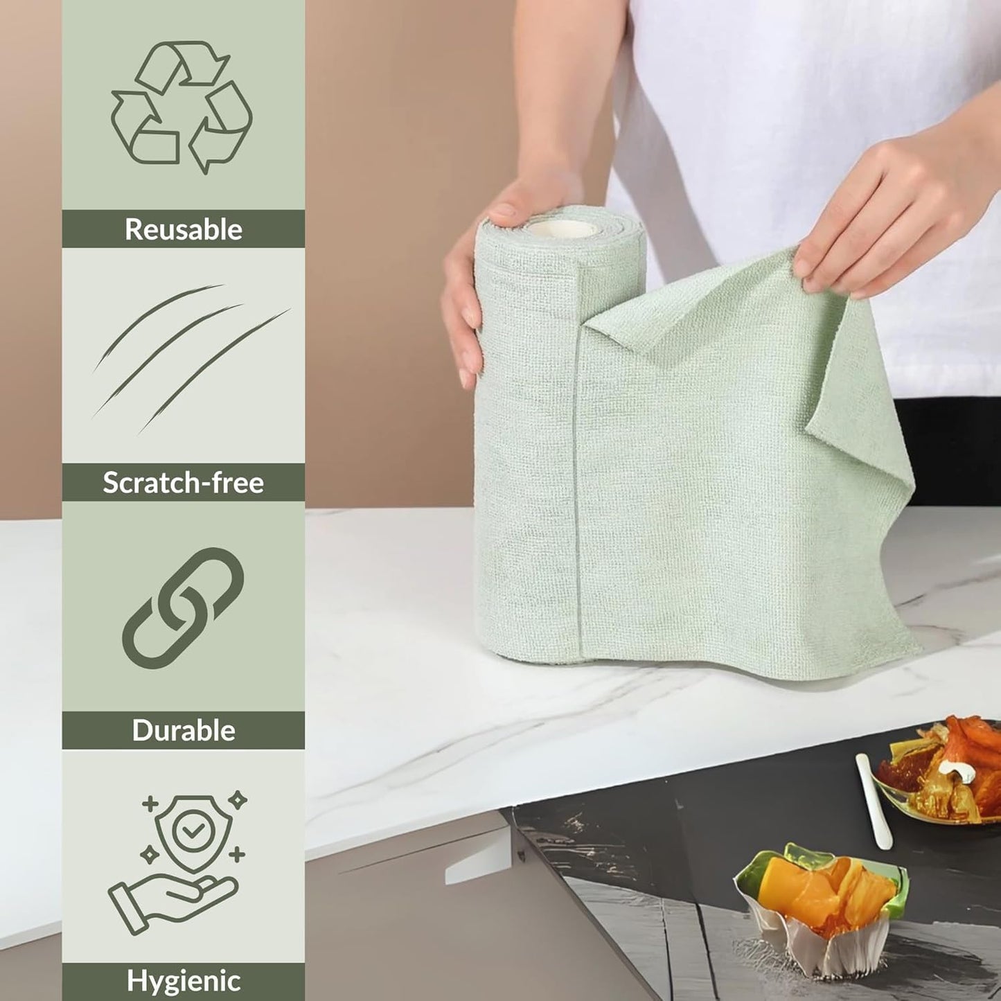 Microfiber Cleaning Cloth (25 Sheets)